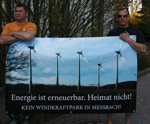 Messbach Vogtlandkreis Banner gegen WEA